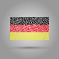 Flag of Germany Light grunge effect