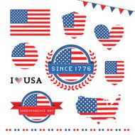 tag american flag for independence day