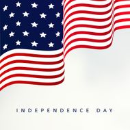 Independence day vector illustration background with usa flag