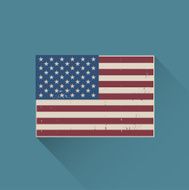Flat American Flag