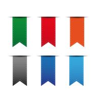 Ribbon set vector