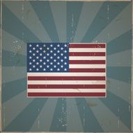Grunge American Flag Design