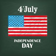 Blackboard USA Flag 4 July N2