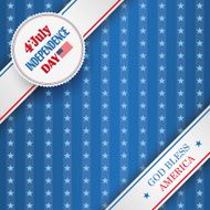 4th July Emblem 2 Banners Stars Stripes