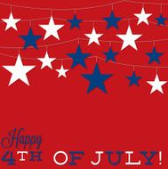 String of stars Independence Day card in vector format N3