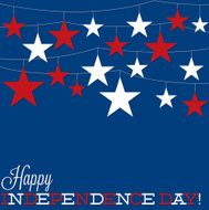 String of stars Independence Day card in vector format N4