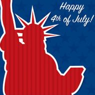 Liberty independence Day card in vector format N3