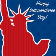 Liberty independence Day card in vector format N4