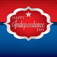 Shape Independence Day card in vector format N2