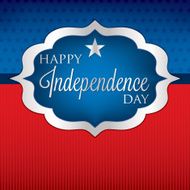 Shape Independence Day card in vector format N5