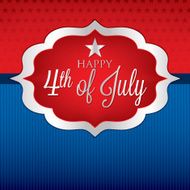 Shape Independence Day card in vector format N6