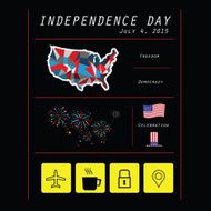 America National day infographic