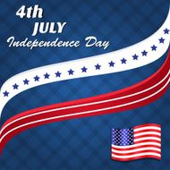 4th Of July American Independence Day Vector Illustration N28