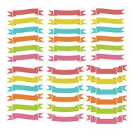 Colorful ribbon banner