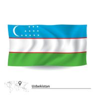 flag of uzbekistan N5