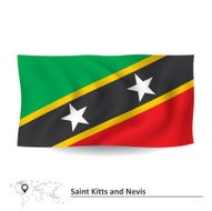 Flag of Saint Kitts and Nevis N6