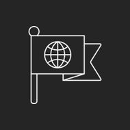 Flag line icon N10