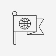 Flag line icon N11
