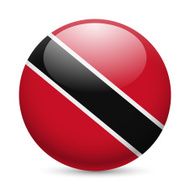 Round glossy icon of Trinidad and Tobago