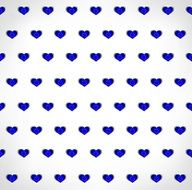 Seamless patriotic background with a EU flag glossy heart shapes
