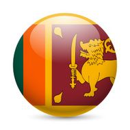 Round glossy icon of Sri Lanka