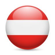 Round glossy icon of Austria