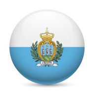 Round glossy icon of San Marino