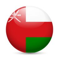 Round glossy icon of Oman