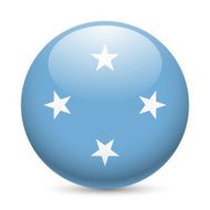 Round glossy icon of Micronesia