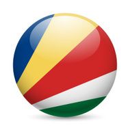 Round glossy icon of Seychelles