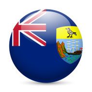 badge in colours of Saint Helena flag