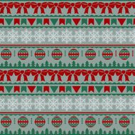 Christmas ornament seamless pattern