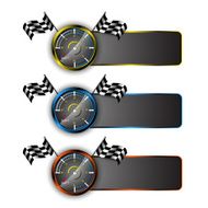 vector set of racing emblem motorsport concept