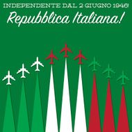 Italian Republic Day card in vector format N9