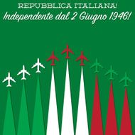 Italian Republic Day card in vector format N10