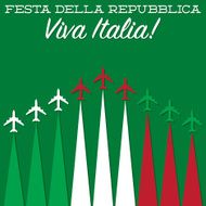 Italian Republic Day card in vector format N12