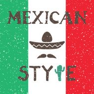 Ethnic mexican background design in native style N4
