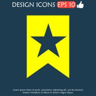 Vector Web Bookmark Ribbon Icon N3