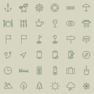 Travel tourism and weather icons set 2 N2