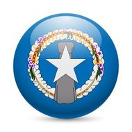 Round glossy icon of Northern Mariana Islands