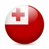 Round glossy icon of Tonga