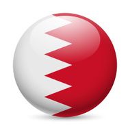 Round glossy icon of Bahrain
