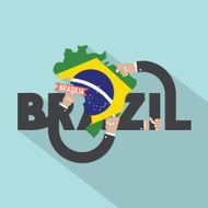 Brasilia The Capital City Of Brazil Typography Design