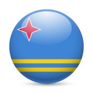 Round glossy icon of Aruba