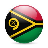 Round glossy icon of Vanuatu