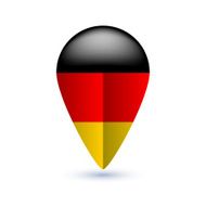 Map location pin with national flag N2