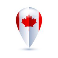 Map location pin with national flag N3
