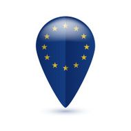 Map location pin with national flag N4
