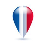 Map location pin with national flag N6