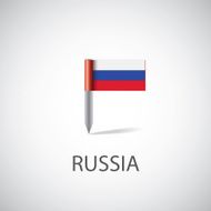 russia flag pin